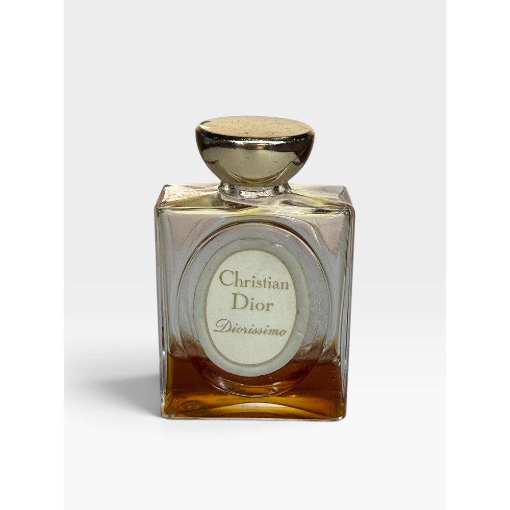 Vintage Christian Dior Diorissimo Perfume 1/2 fl oz Glass Bottle 1950s